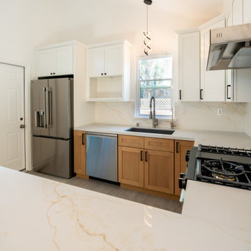 Bright Transitional Kitchen with Clean Lines and Warm Wood Contrast | Premium RT
