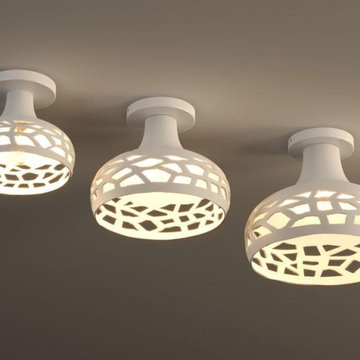 Flush light | semi flush light, low ceiling lamp, Coral Cut Semi-Flush