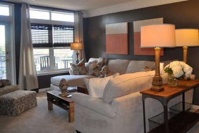 Elegant living room photo in Atlanta