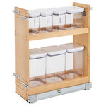 Rev-A-Shelf - Wood Base Cabinet OXO Pull Out Organizer With Soft Close - If you're tired of cluttered, unorganized and hard to access cabinets, then look no further than Rev-A-Shelf's pullout shelving system. This innovative series of pull-out organizers are available in a variety of sizes (depth, height and width) and are available in a variety of style to accommodate any type of kitchen.  From baking sheets, spices, cutting boards, utensils and even knife organization.  No kitchen is complete without one of these organizers and it will change how you use your kitchen.  All units require a full-height cabinet (where no drawer is above) and cabinet door must attach to gain the full features of the unit.