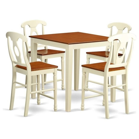 5-Piecepub Table Set, High Table And 4 Bar Stools