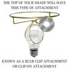 Fenchel Shades 5"x9"x7" Bulb Clip Attachment Empire Lamp Shade, Linen Curr