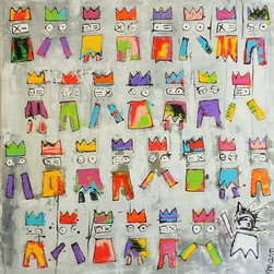 Freedom - 80x80 cm - Paintings