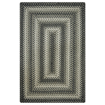 Homespice Decor 10" Square Cobblestone Ultra Wool Braided Rug