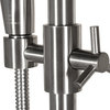 AquaBar Brass Shower System, Brushed-Nickel