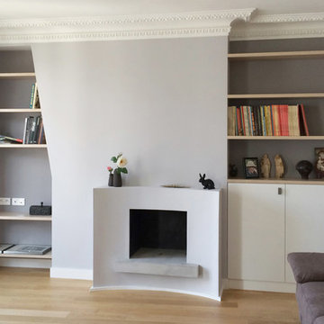 Cheminée d'appartement minimaliste
