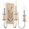 Karthe 3-Light Wall Sconce in Brushed Nickel
