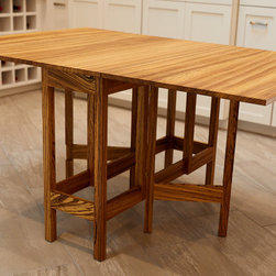 Zebrawood Foldable Table - Dining Tables