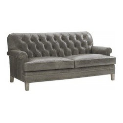 Hillstead Leather Settee B - Sofas And Sectionals
