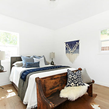 Indigo Blue, Vintage Nightstands, Macrame Wall Hanging, Church Pew