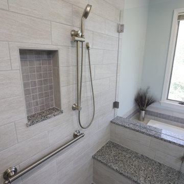 Builder-grade primary bathroom gets refreshed