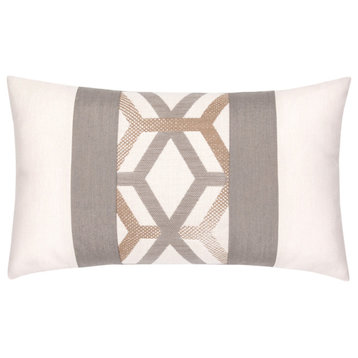 Lustrous Lines Indoor/Outdoor Performance Lumbar Pillow, 12"x20"