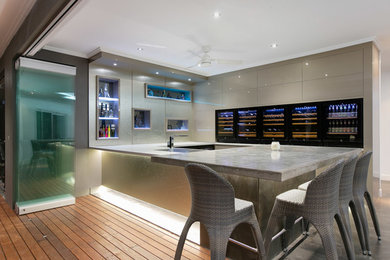 This is an example of a modern home bar in Cairns.