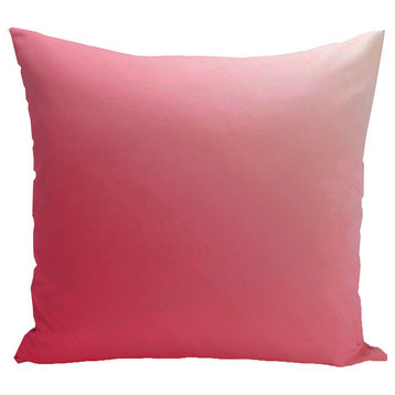 Ombre Decorative Pillow, Red, 18"x18"