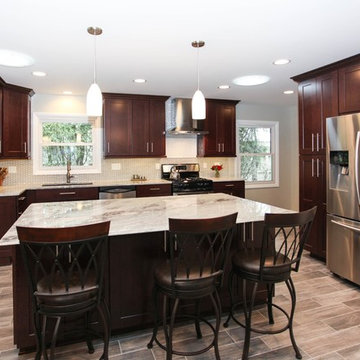 Irish Influenced Transitional Kitchen