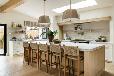 Inspiration for a coastal kitchen remodel in Orange County