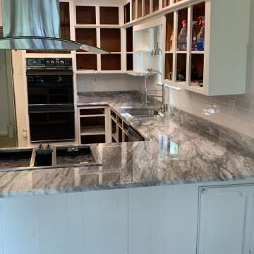 Fantastic White Dolomite + White Cabinetry