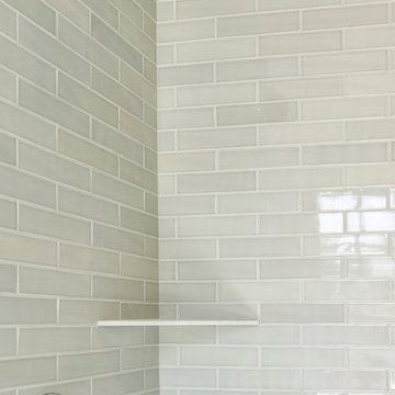 Marble and White Bathrooms