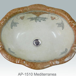 Hand Painted Drop-in Sinks by Atlantis Porcelain Art - Products