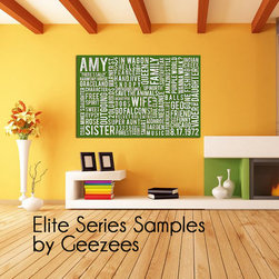 Canvas word art collection by Geezees - Products