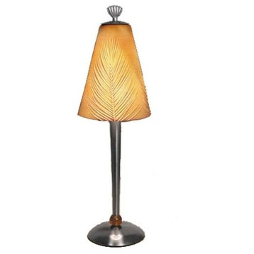 Accent Table Lamp with Porcelain Etched Shade
