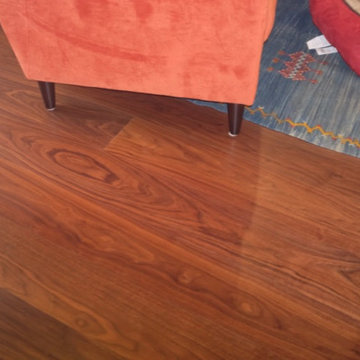 Select Walnut Plank Flooring, Up Close View