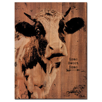 Ready2HangArt Farmhouse 'Cow' Wrapped Canvas Animal Wall Art, 30"x40"