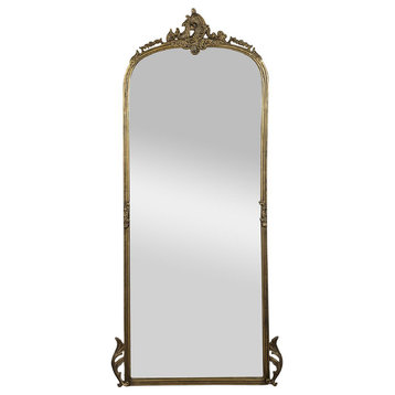 Mabon Floor Mirror, Gold