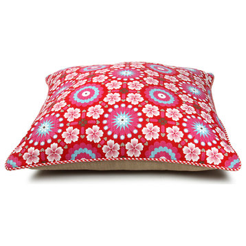 Pillow Cover Pip Tiles, Red
