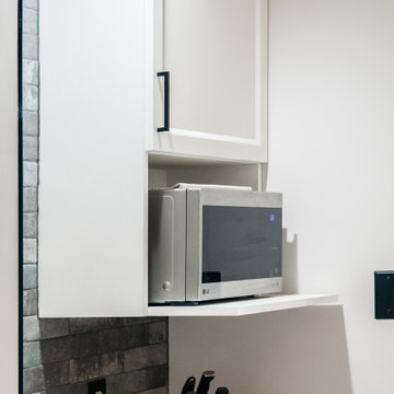 Galley Style Kitchen Remodel Done in Two-Tone Cabinets