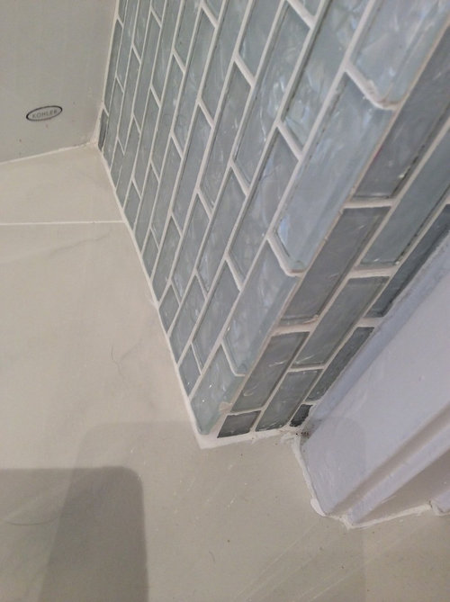 Marble tile baseboards look unfinished