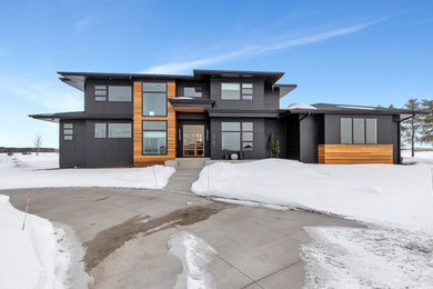 Example of a trendy exterior home design in Minneapolis