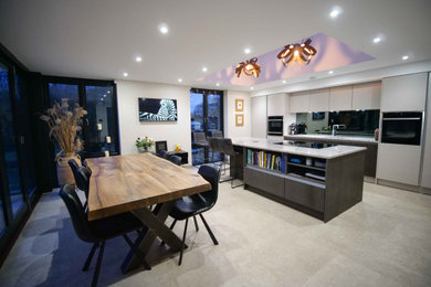 Modern kitchen in West Midlands.