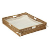 Wicker Under Bed Basket With Liner & Cover