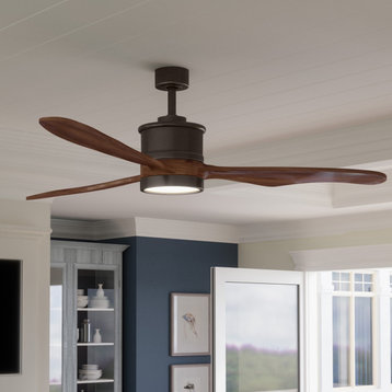 Luxury Modern Ceiling Fan, Oil Rubbed Bronze, UHP9092, Lewes Collection