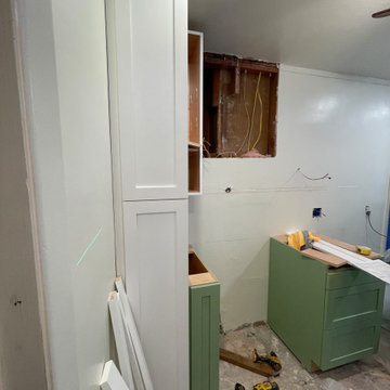Kitchen Remodel 2024 Oakland/ white and light green