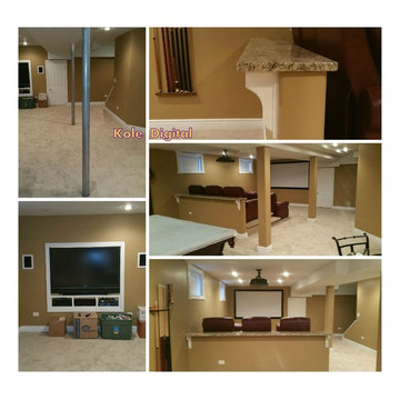 Before and After - Open Concept Home Theater