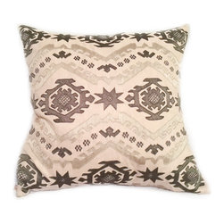 Tourmalaine Home - Seafoam Azteca Throw Pillow - Decorative Pillows