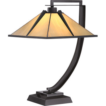 Quoizel TF1791T Tiffany 1 Light 21" Tall Table Lamp - Western Bronze