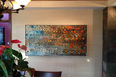 Example of a trendy dining room design in Chicago