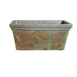 Mexican Rectangle Windowbox Planter Moss - Outdoor Pots And Planters