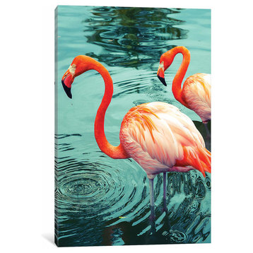 "Flamingo" by Honeymoon Hotel Canvas Print, 26"x18"