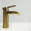 VIGO Paloma Single Hole Bathroom Sink Faucet, Matte Gold