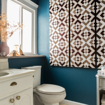 Color, Dramatic Lighting and Pattern Energize a Rental Home
