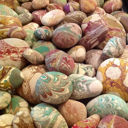 marbled papers, other items - Home Decor