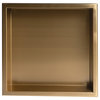 ALFI brand ABNP1616 16" Stainless Steel Recessed Shower Shelf - Brushed Gold