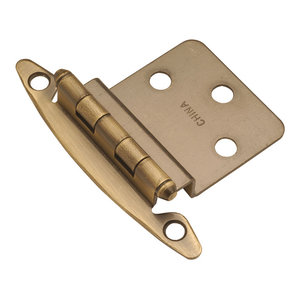 Oil-Rubbed Bronze Highlighted Hickory Hardware P244-OBH Surface Self-Closing Flush Hinge
