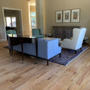 Natural red oak wood floors with Odie's oil in Castle Pines, CO.