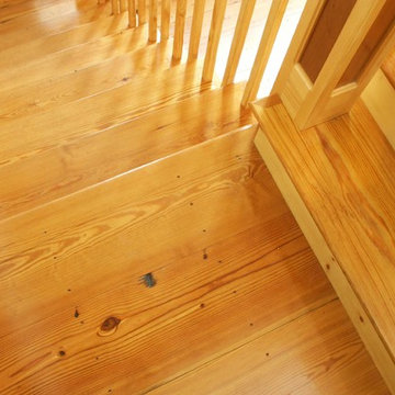 Reclaimed Rustic Heart Pine Stairs