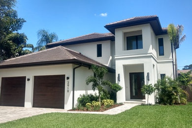 Tuscan exterior home photo in Tampa